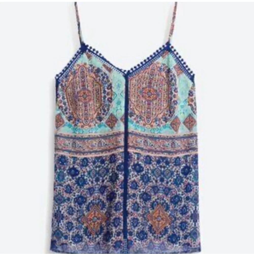 Collective Concepts Blue and Orange Patterned Camisole Stitch Fix Medium - Picture 1 of 4